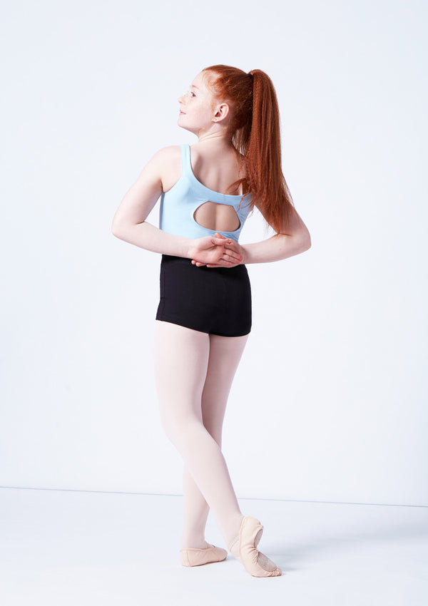 Organic cotton dance shorts, kids black 